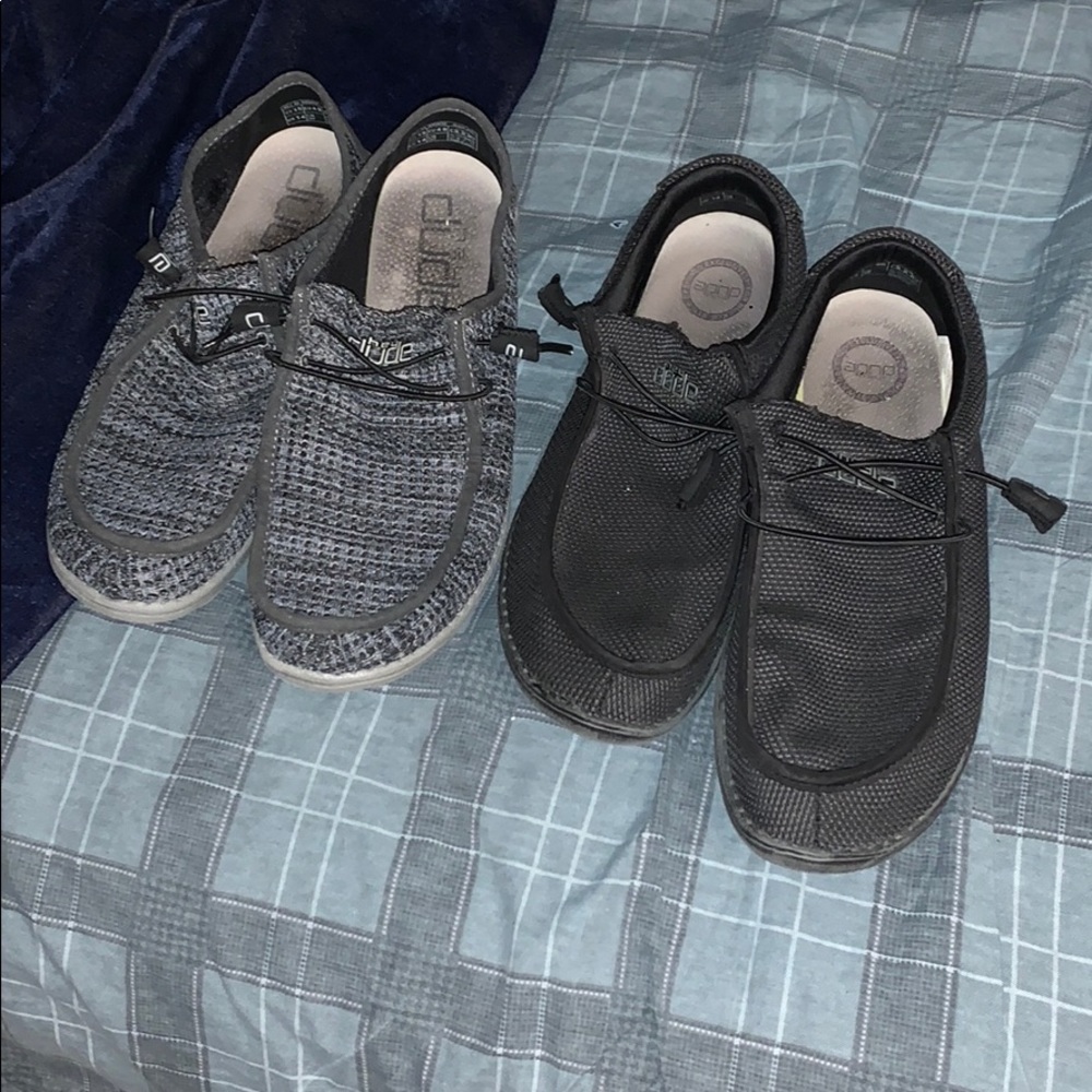 Hey Dudes Gray and Black Bundle Size 15